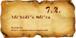 Tóbiás Nóra névjegykártya